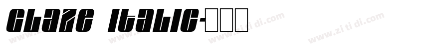 Glaze Italic字体转换
